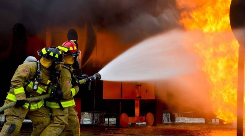 Fire breaks out on the main square market of Kathmandu